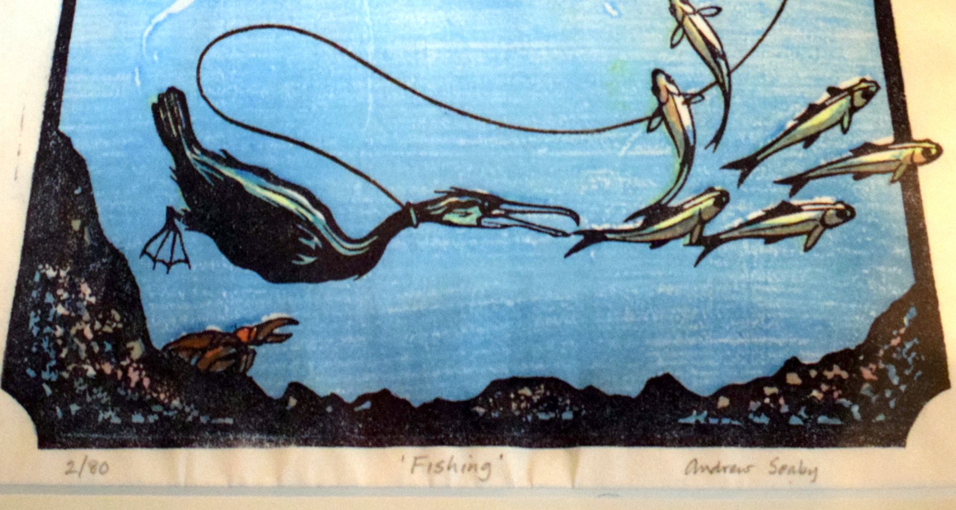 Andrew Seaby Limited Edition Print 'Fishing' - Image 2 of 3
