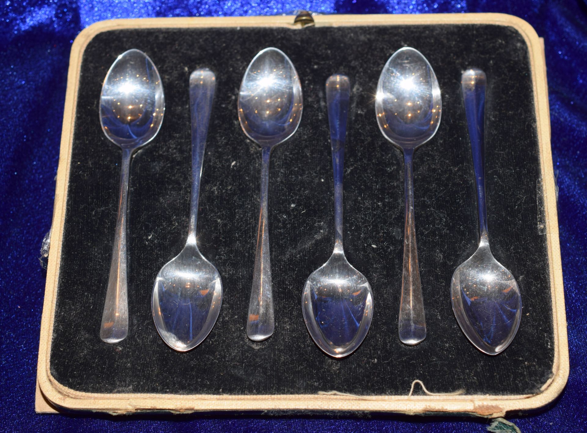 Set of six Vintage Demitasse Silver Spoons