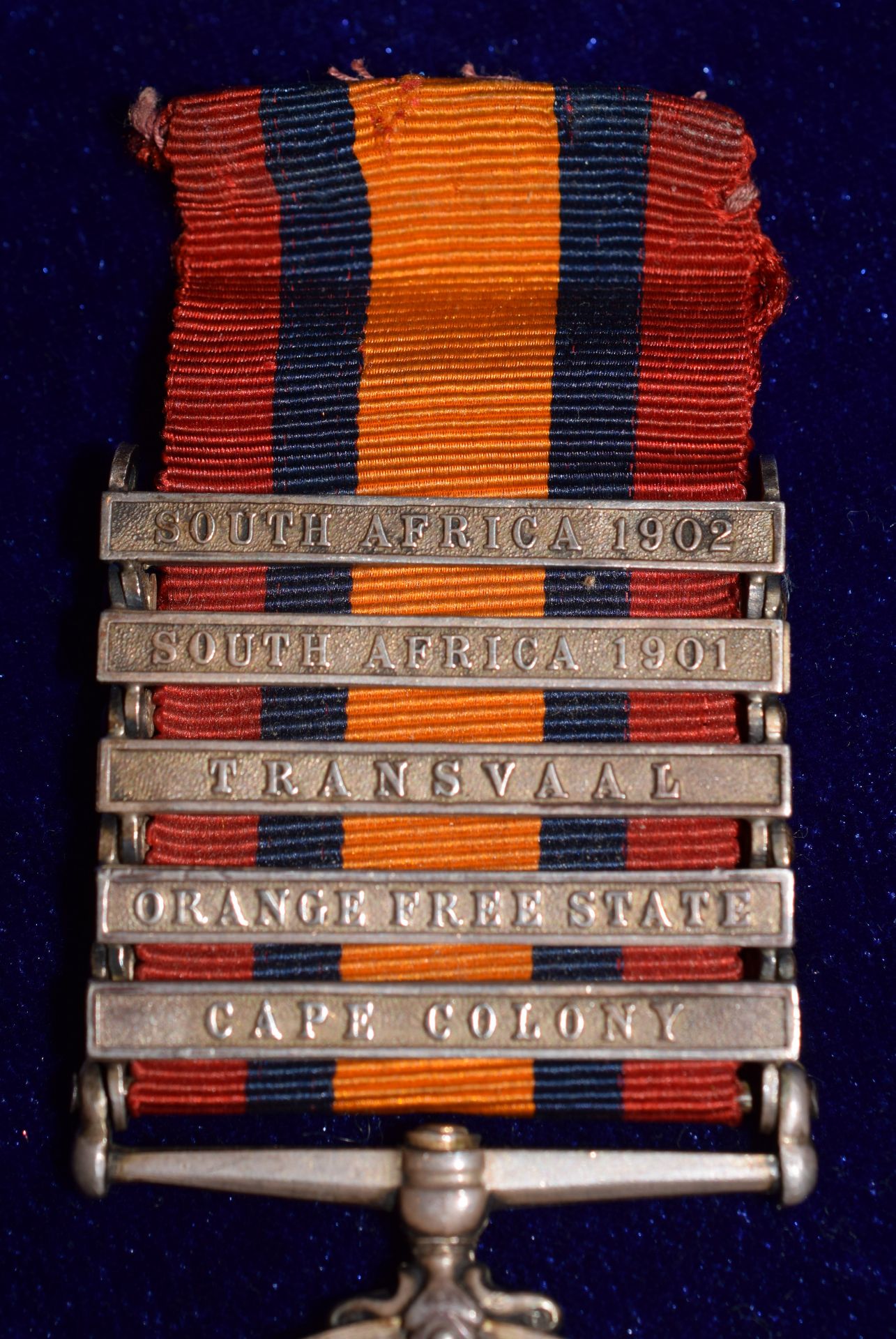 Silver Boer War Medal With 5 Bars - Image 4 of 8