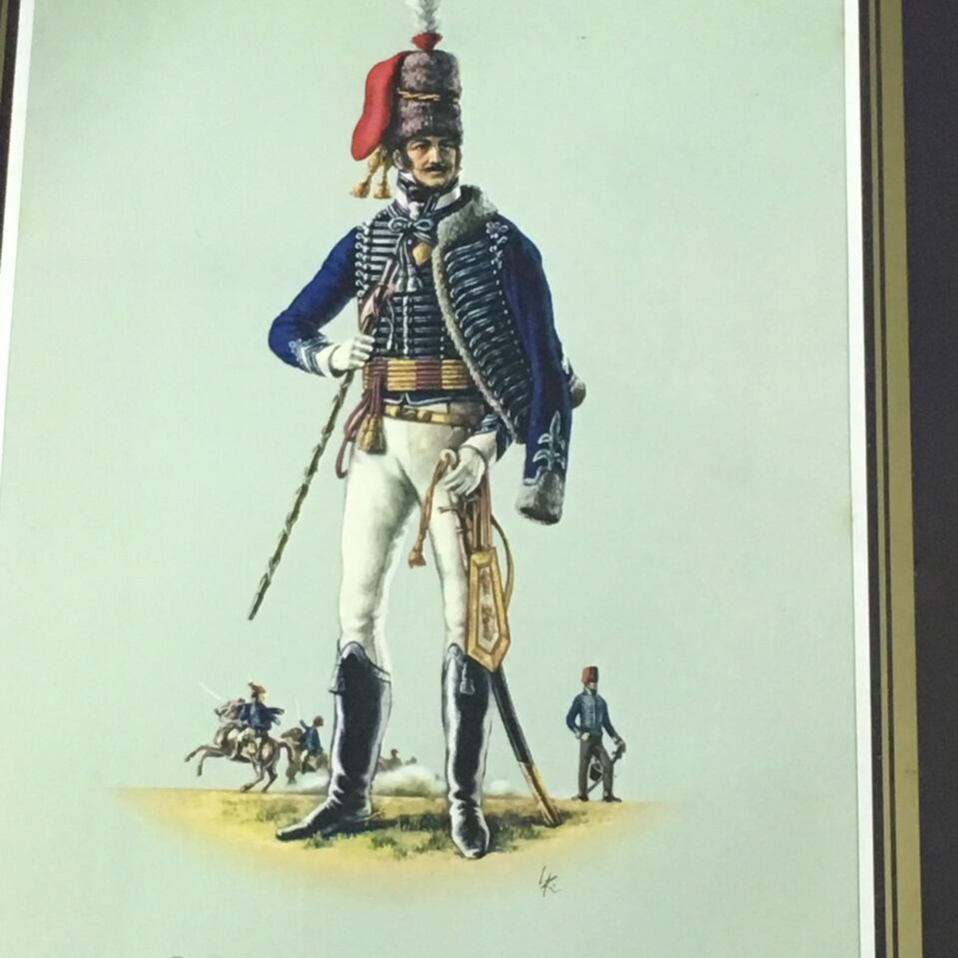 TWO MILITARY PRINTS - 42ND ROYAL HIGHLAND REGIMENT (BLACK WATCH) OFFICER 1810 and 7TH REGIMENT OF - Image 3 of 3