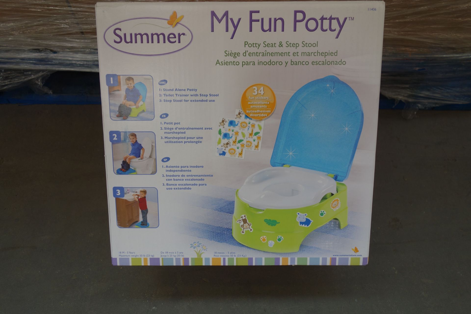 10 x Brand New - Summer My Fun Potty - Potty Seat & Step Stool Toilet Trainers