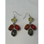 Fashion Jewellery Earrings with Mixed Gems