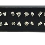 12 Pairs Brilliance Swarovski Crystal Earing Studs