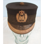 RARE, Victorian Royal Marines Senior Officer’s Peaked Uniform Pill Box Hat With Regimental Badge