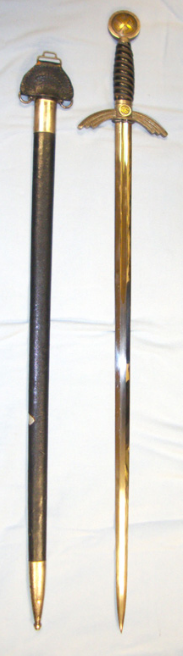 WW2, Nazi German 1st Pattern, 1st Type, Luftwaffe Officer's 'Fliegerschwert' Sword By Weyersberg - Image 3 of 3