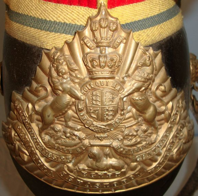 Victorian 12th (Prince Of Wales) Lancer's Troopers Lance Cap WD Marked & 1902 Dated - Image 3 of 3