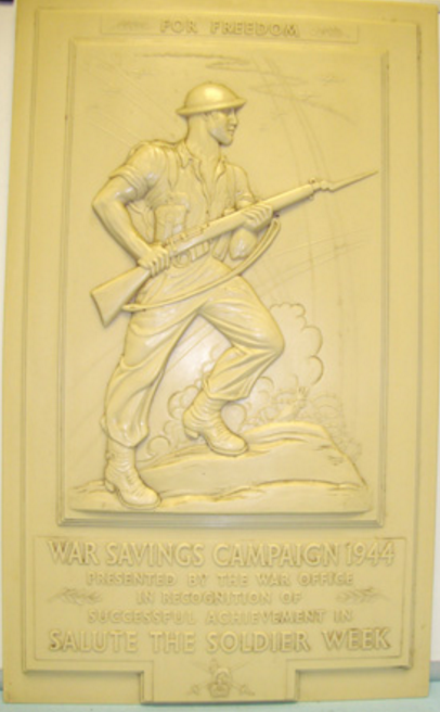 WW2 War Savings Campaign Plaque 1944