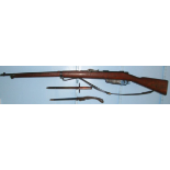 VERY RARE, WW1 1915 Austrian Capture, Italian Mannlicher Carcano M1891Terni Arsenal Calibre Rifle