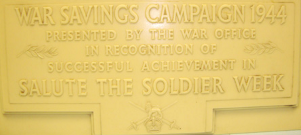 WW2 War Savings Campaign Plaque 1944 - Image 2 of 3