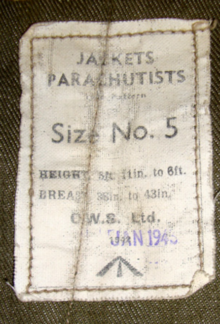 British 1942 pattern parachutists oversmock jacket - Image 3 of 3