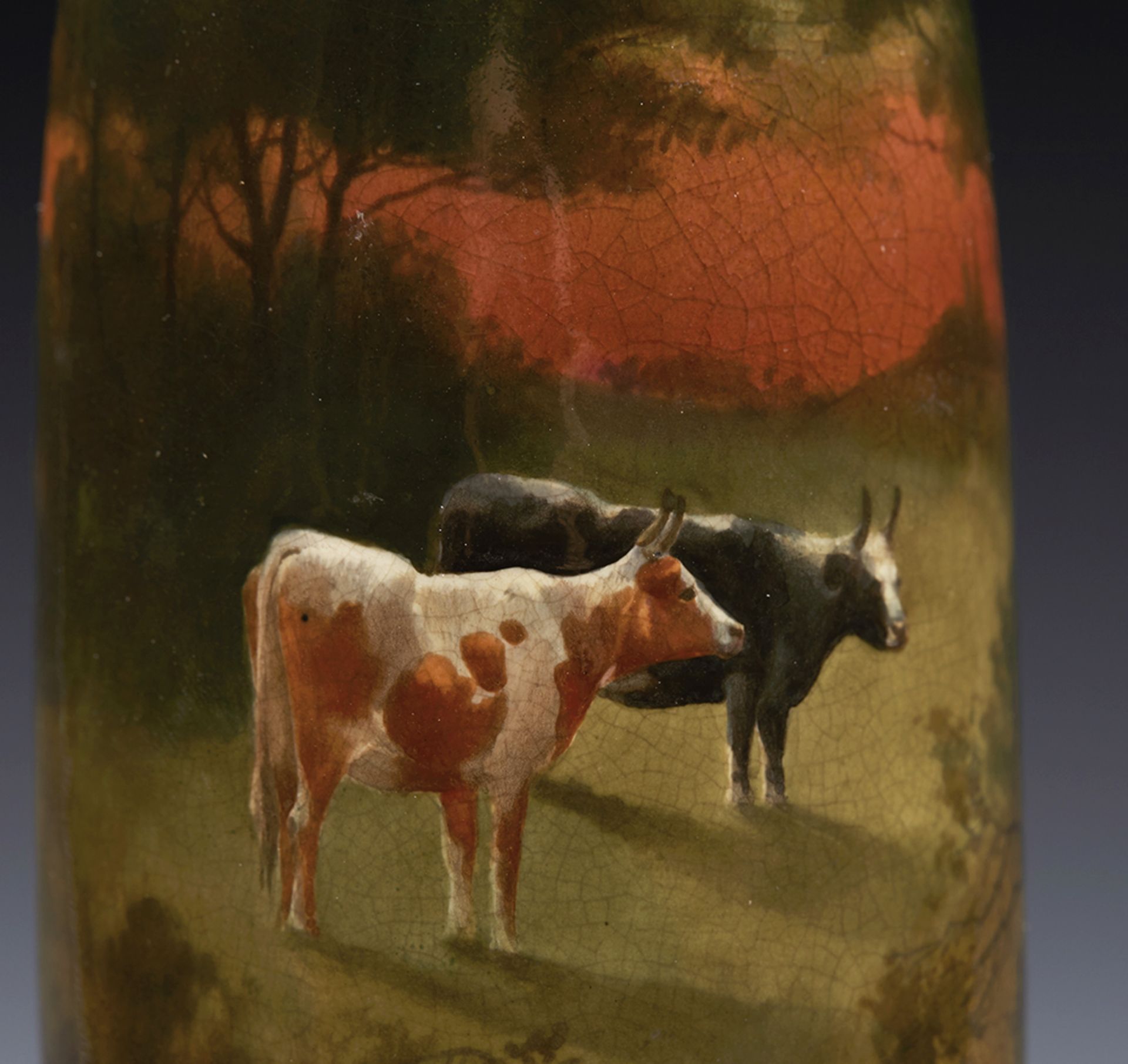 DOULTON HOLBEIN WARE CATTLE VASE BY WILLIAMN G HODKINSON C.1895 - Image 5 of 12