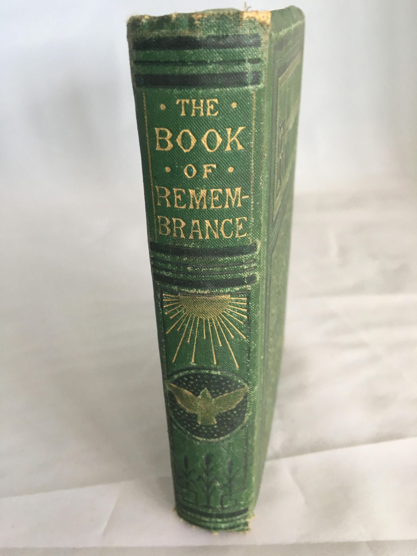 AN ART NOUVEAU POCKET BOOK "THE BOOK OF REMEMBRANCE". INSCRIPTION FROM ORIGINAL OWNER DATED 1878. - Image 4 of 6