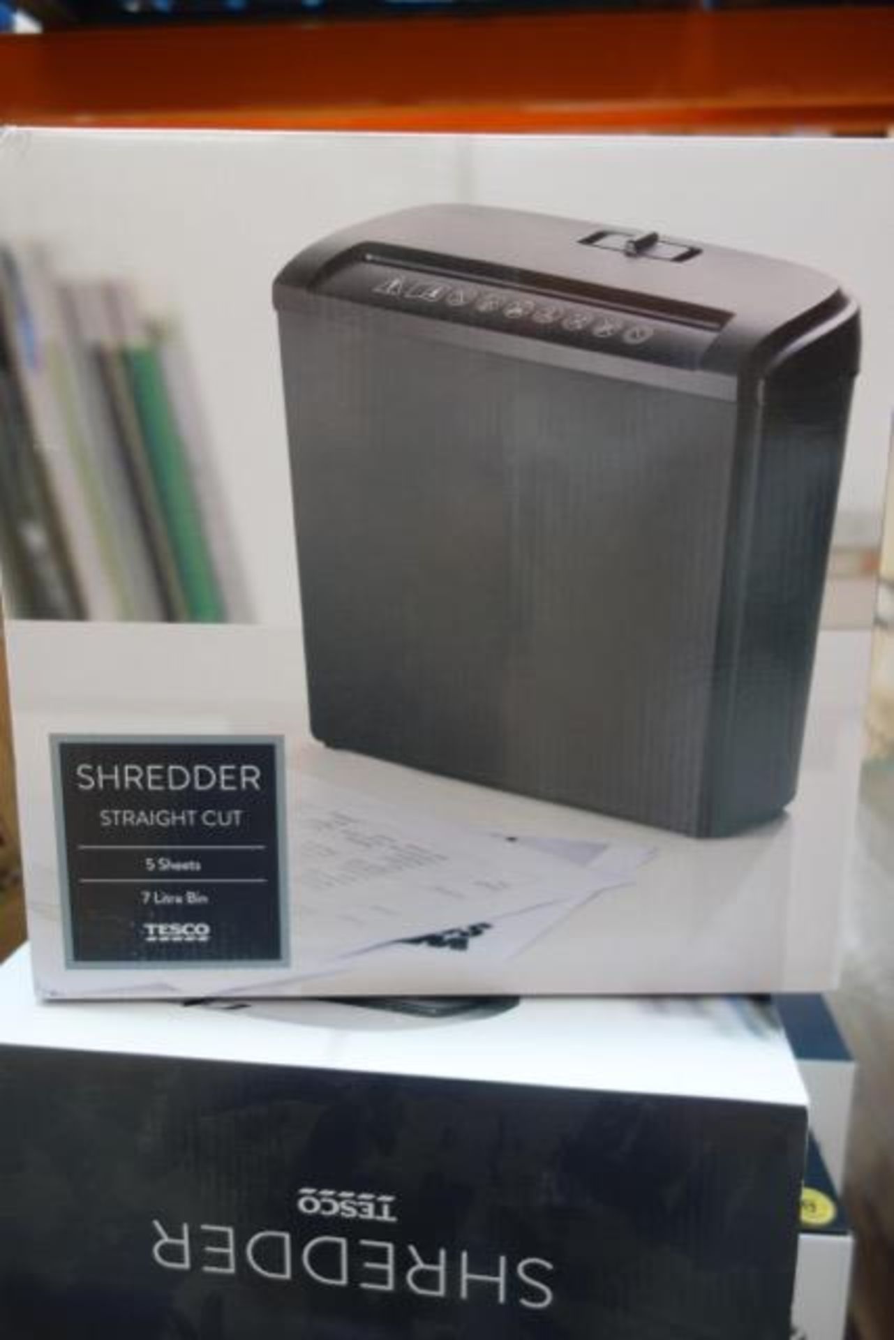 5 x Brand New - Tesco 5 Sheet 7 Litre Bin Paper Shredders - Image 2 of 2