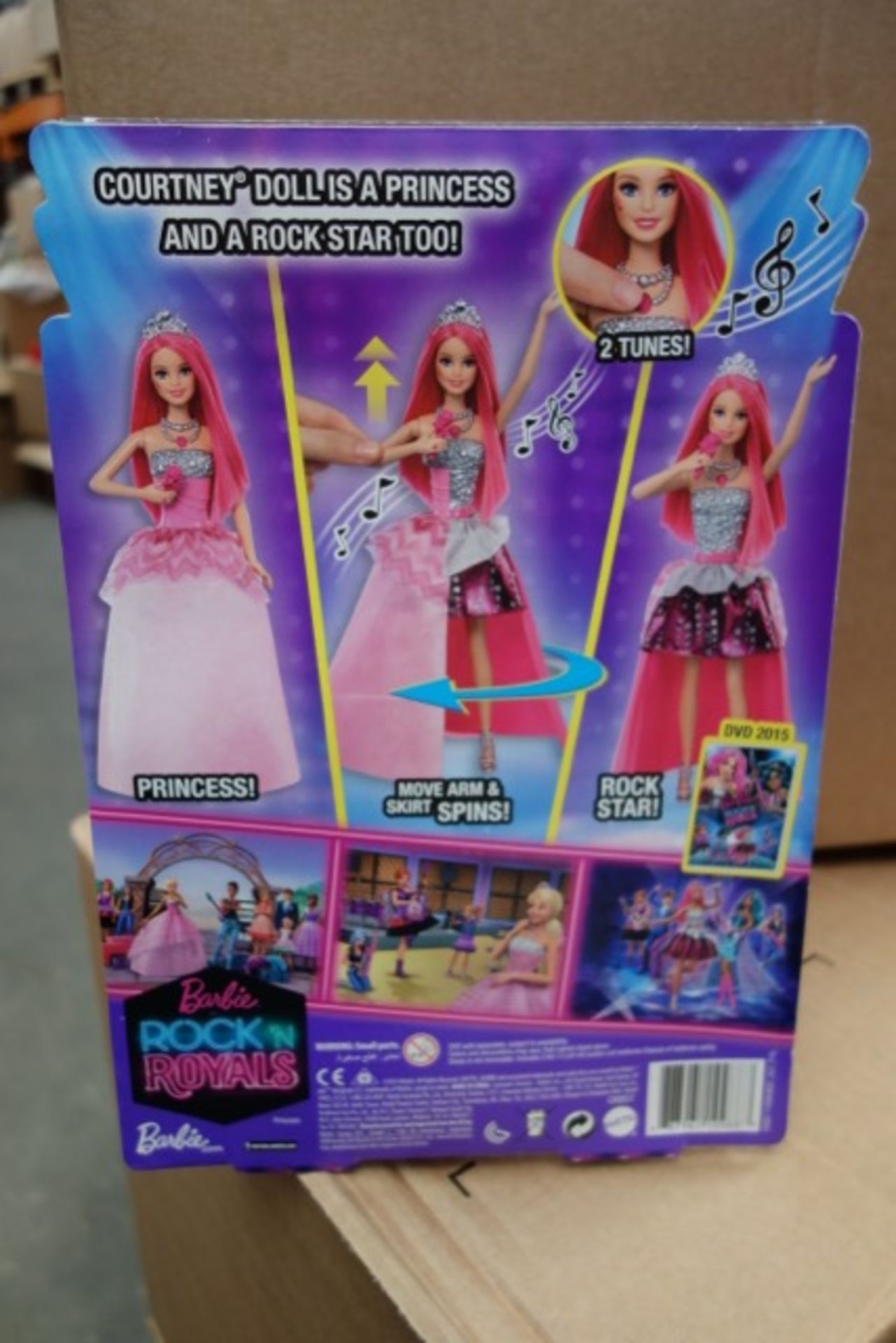 12 x Brand New - Barbie Rock 'n Royals 2 in 1 Doll - Courney. - Image 3 of 3