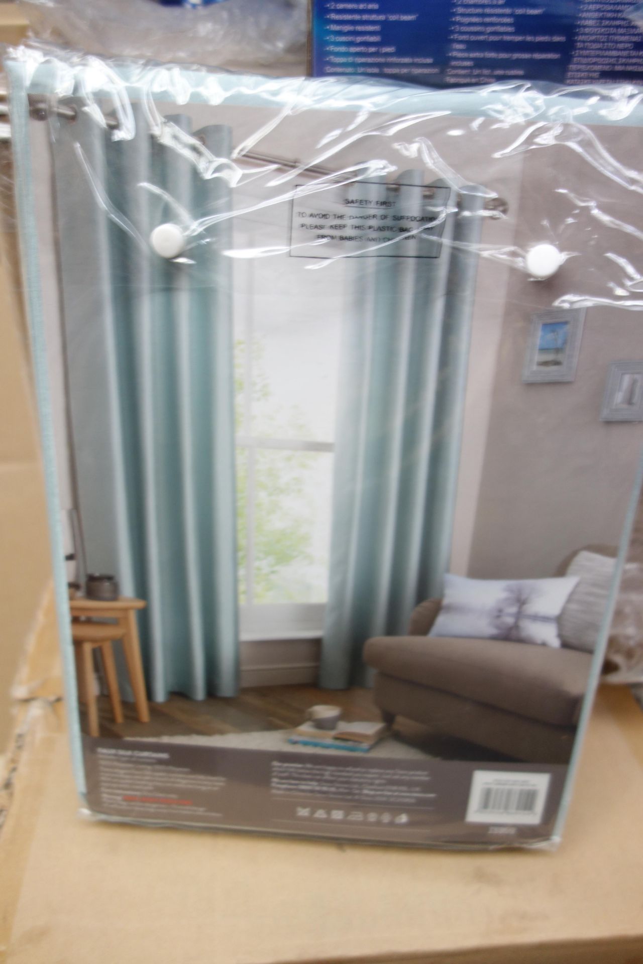 7 x Brand New - Tesco Live Faux Silk Curtains 64 x 72 Inch. Fully Lines. Eyelet. - Image 2 of 2