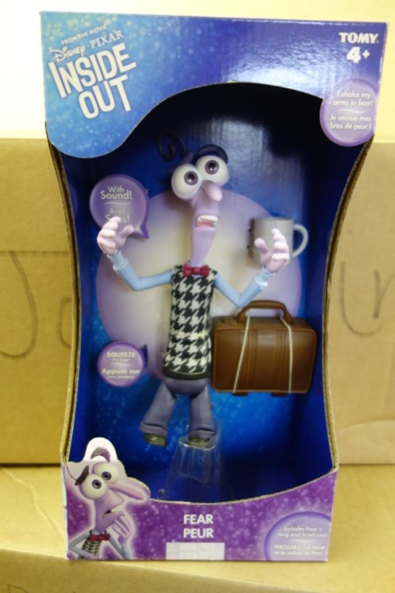 17 x Brand New - Disney Pixar Inside Out - Large Fear with Sound. Also Includes Fears Mug &