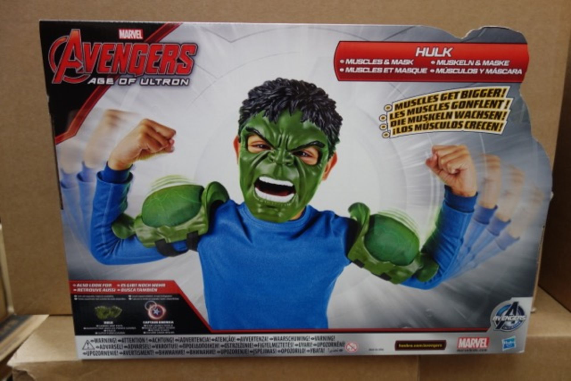 (EOL11) Pallet Containing 100 x Brand New - Marvel Avengers Age of Ultron Hulk Mask & Muscle Set - Image 2 of 2