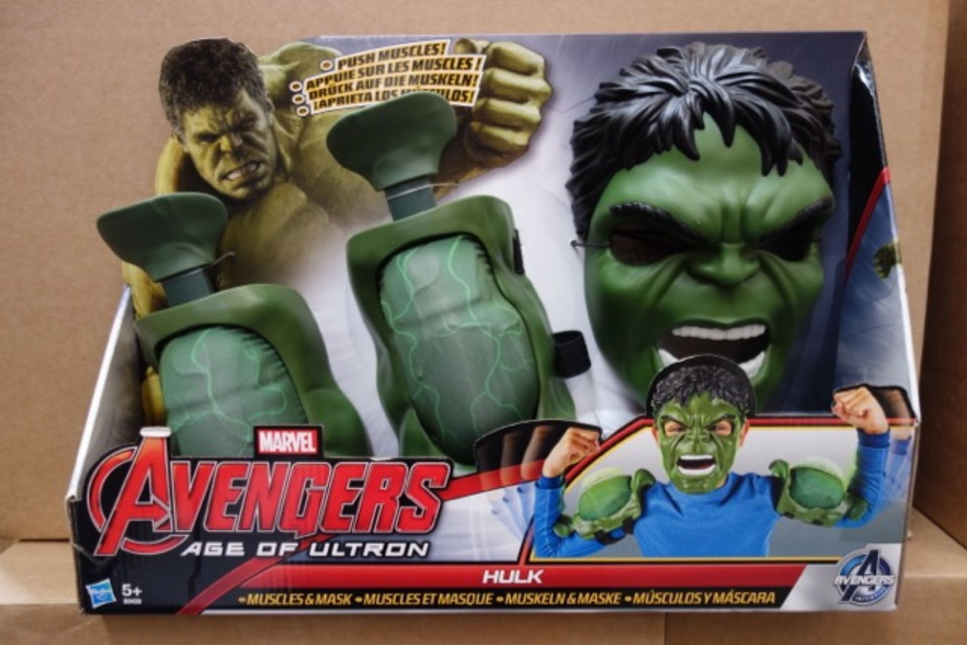 (EOL11) Pallet Containing 100 x Brand New - Marvel Avengers Age of Ultron Hulk Mask & Muscle Set