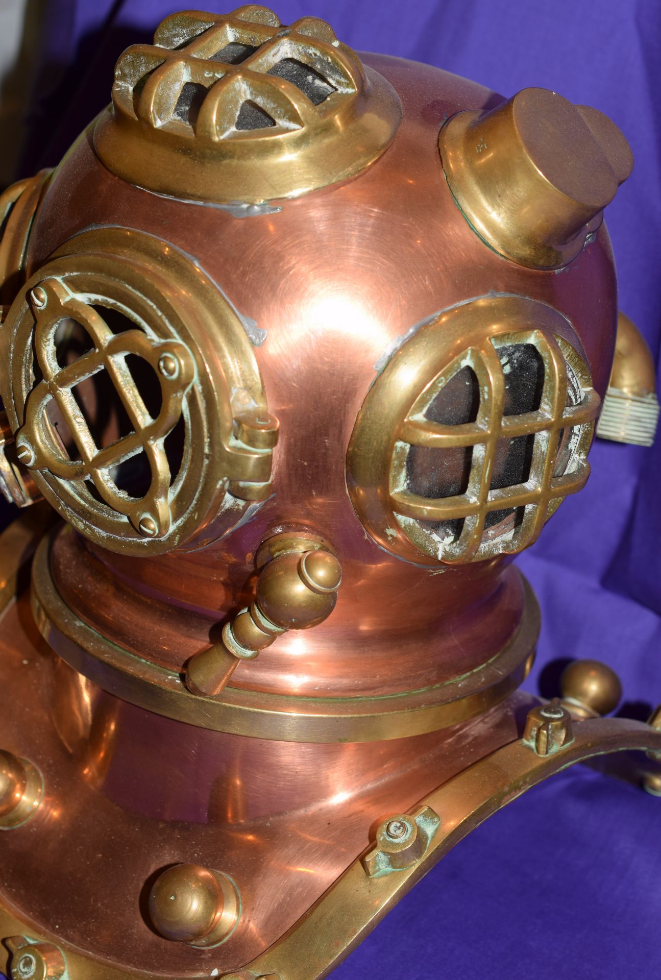 Brass And Copper Model Diving Helmet - Image 3 of 6