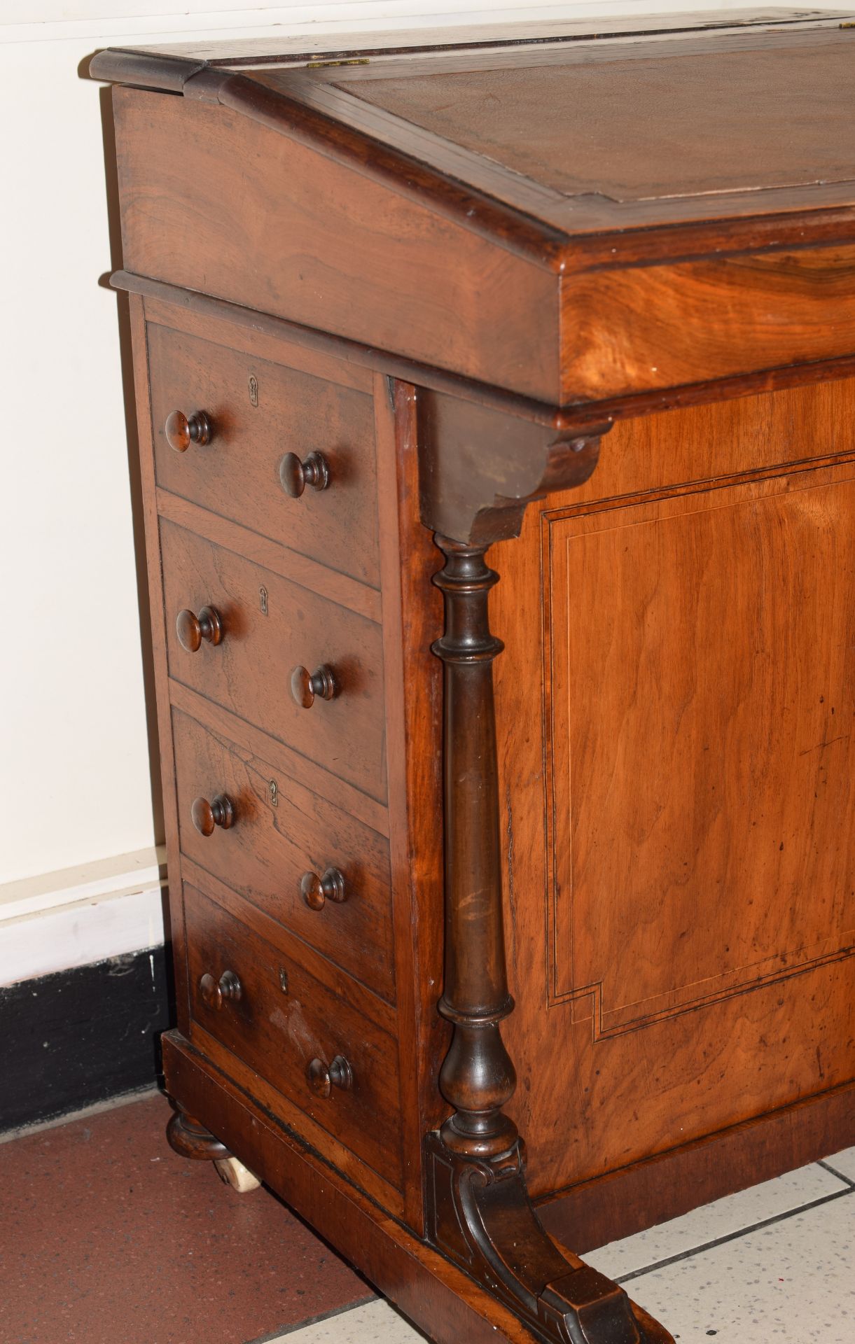 Victorian Walnut Davenport Desk - Image 2 of 11