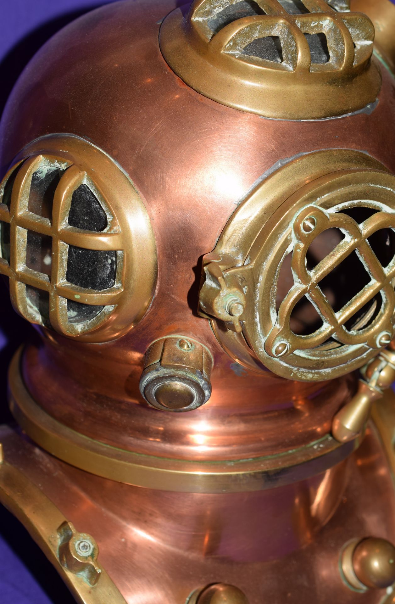 Brass And Copper Model Diving Helmet - Image 4 of 6