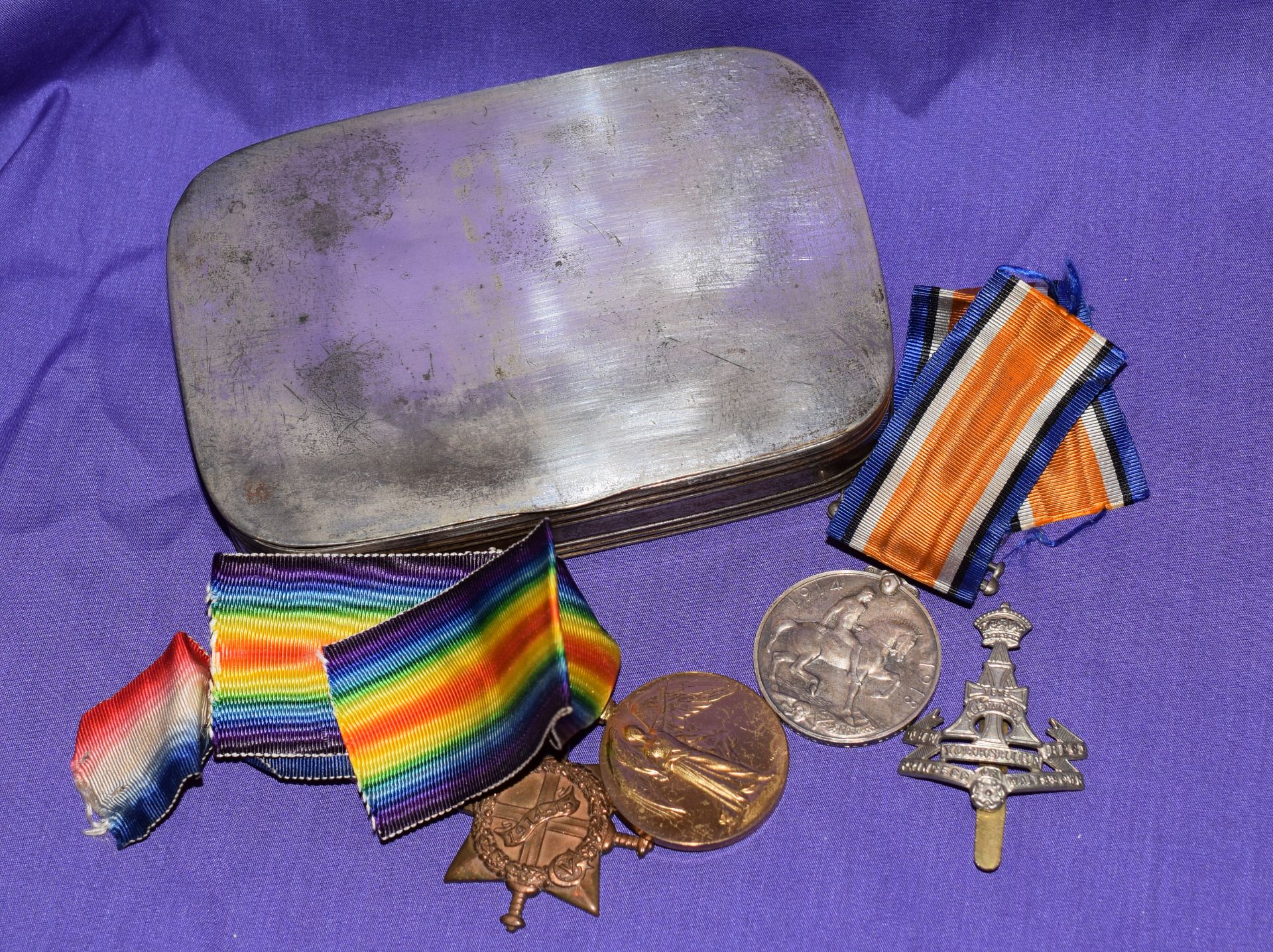 Set Of 3 WW1 Medals With Ribbons - Image 10 of 11