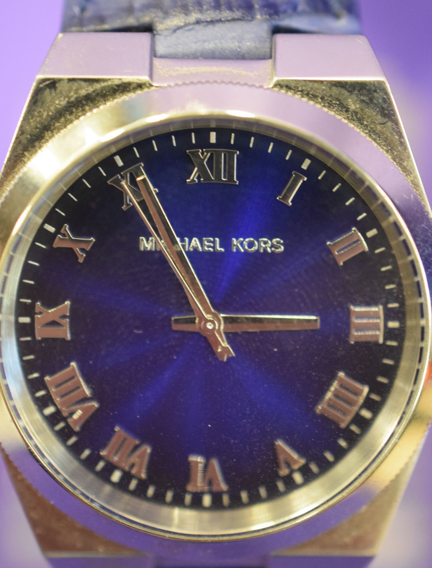 Michael Kors Blue Dial Watch On Blue Strap - Image 5 of 5
