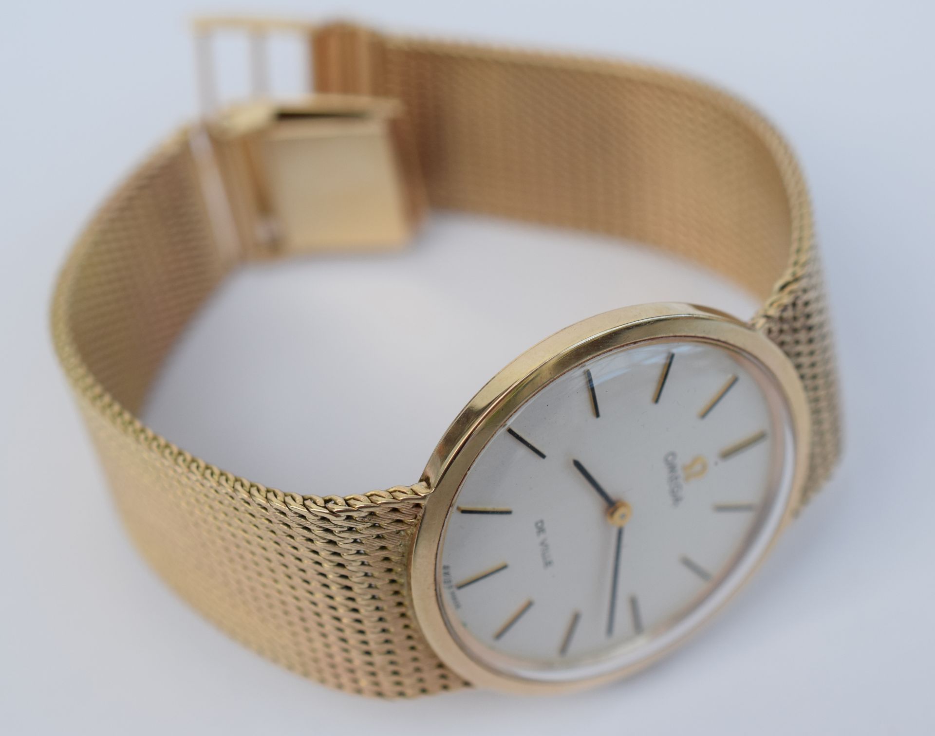9ct Gold Omega De Ville Gentleman's Wristwatch On 9ct Solid Gold Bracelet**reserve lowered 8.10.16** - Image 12 of 13