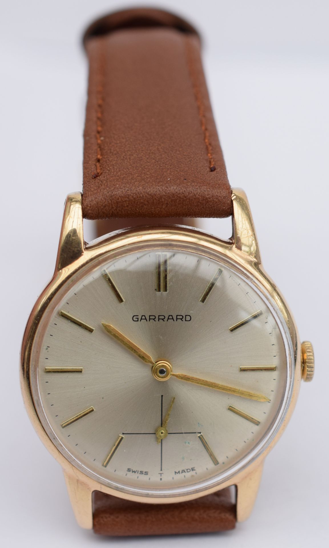 9ct Gold Garrard Gentleman's Manual Wind Wristwatch