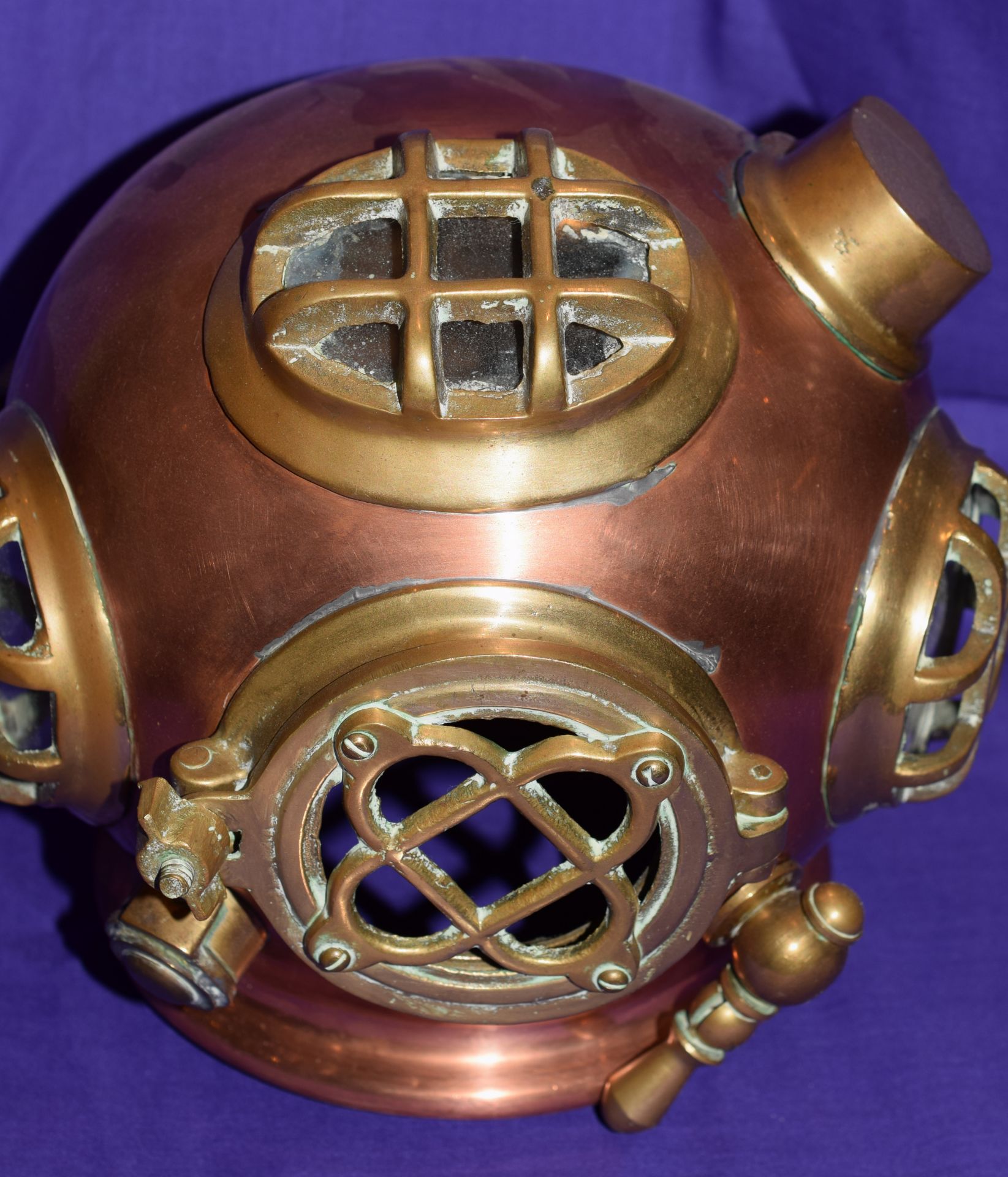 Brass And Copper Model Diving Helmet - Image 6 of 6
