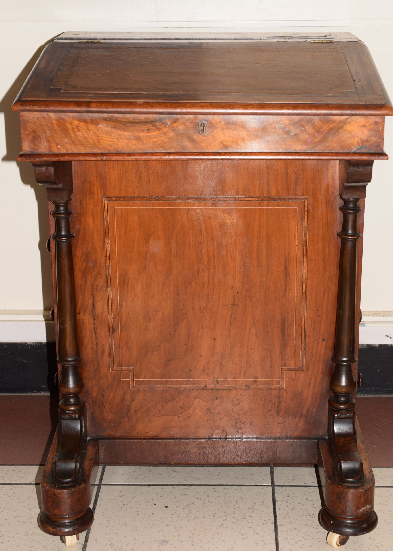 Victorian Walnut Davenport Desk