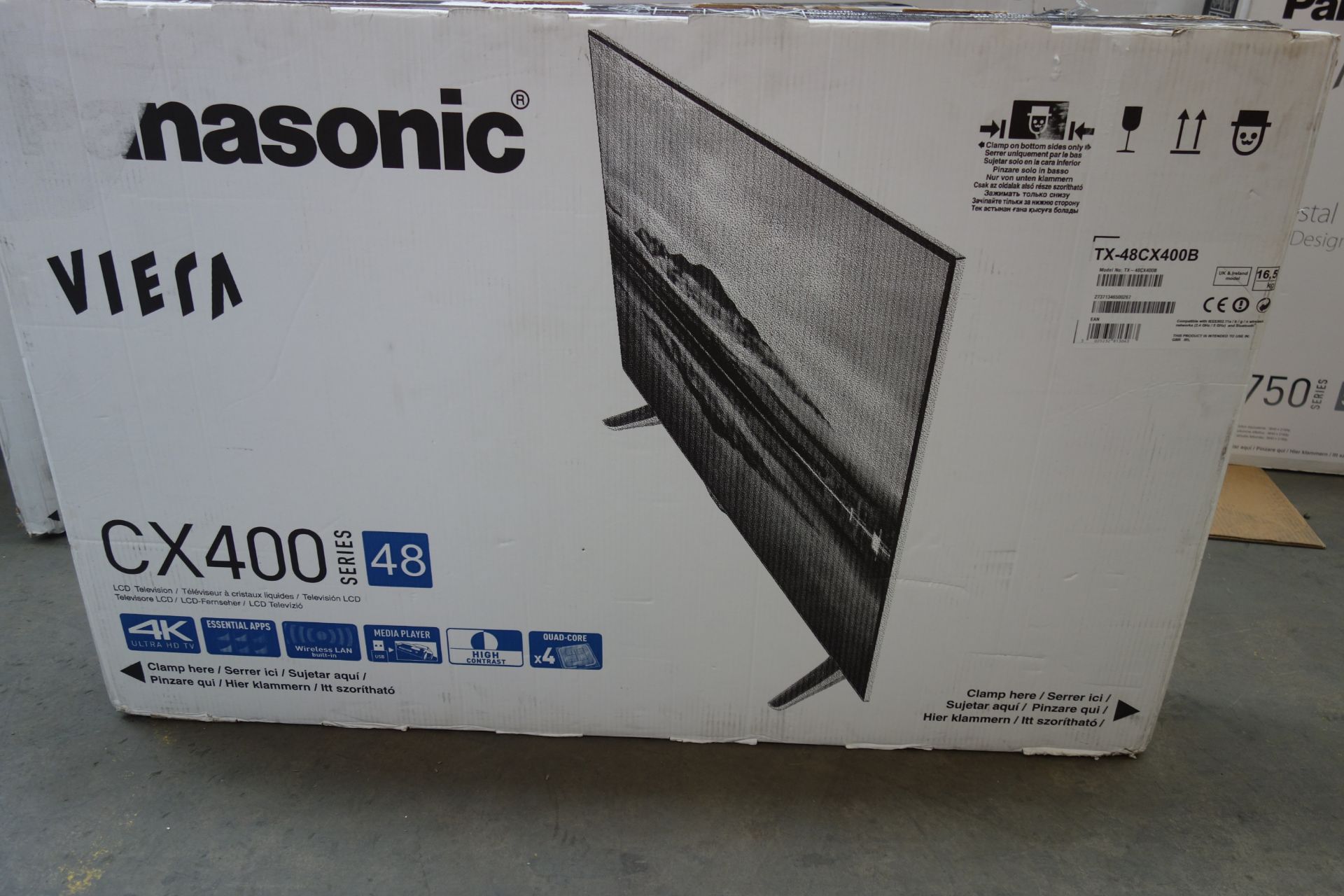 Panasonic TX-48CX400B 48" 3D 4K Smart UHD LED TV. RRP £699. Quad Core Processor, 4K Ultra HD TV 3840