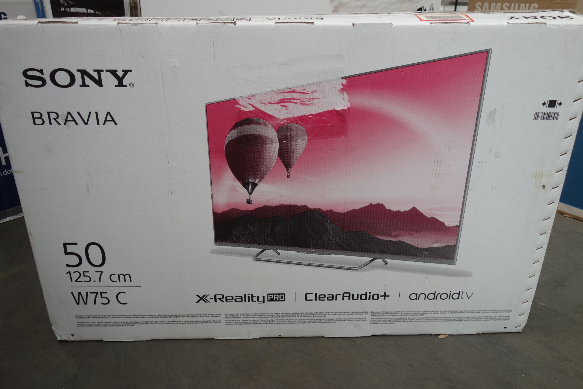 50 "Sony Bravia KDL-50W756C. RRP £699. SMART LED, screen size 126 cm, Motionflow XR 800Hz, FullHD