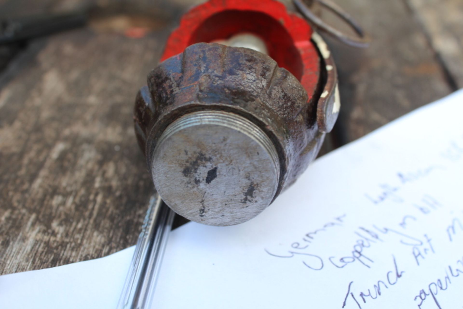 British WW1/WW2 practice grenade. The 26 Mills was used for many years. These were used to show - Image 5 of 6