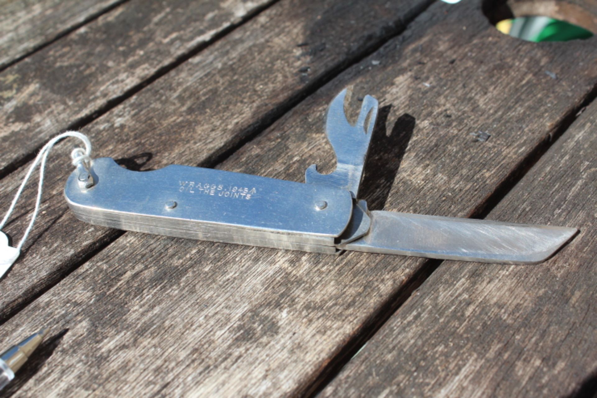 British military issued stainless steel knife. These have been issued from WW2. Blade is still in