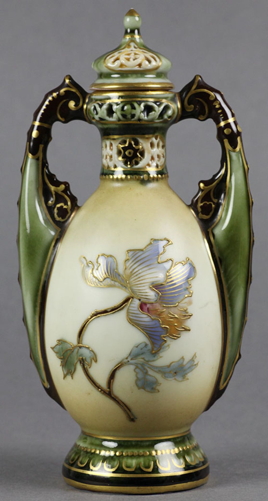 ANTIQUE VIENNA PORCELAIN VASE BY ERNST WAHLISS C.1890 - Image 2 of 8