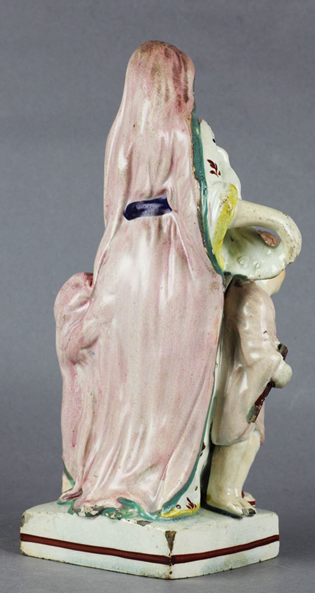 ANTIQUE PEARLWARE CHARITY WITH THREE CHILDREN C.1800 - Image 6 of 9
