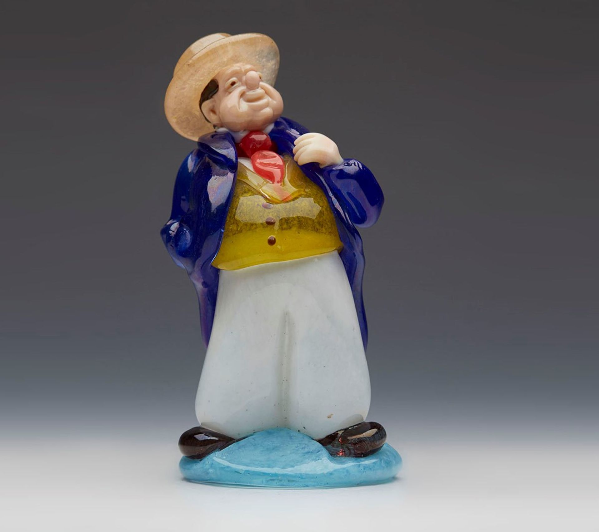 VINTAGE CZECH ZELEZNY BROD GLASS NOVELTY FIGURE c.1960