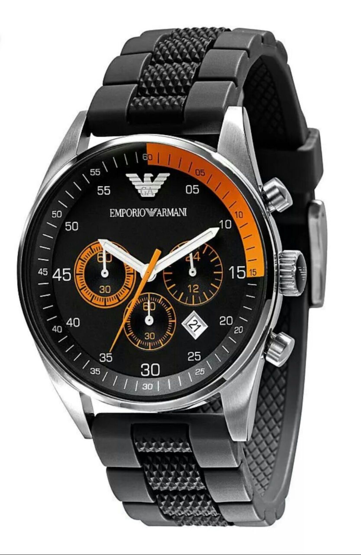 BRAND NEW GENTS EMPORIO ARMANI AR5878, SPORTIVO WATCH WITH ARMANI WATCH BOXES, MANUAL & CERTIFICATE,