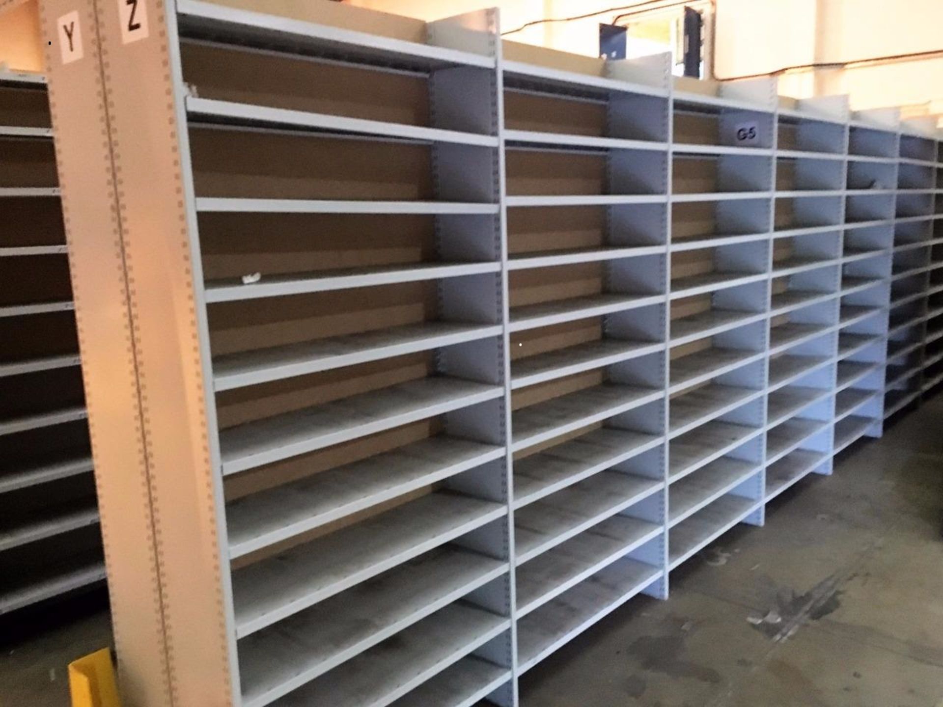 2 X Grey Dexion / BS Rolled Edged Modular Shelving Bays - ÊH 2000mm x W 940mm X D 250mm Workshop Gar