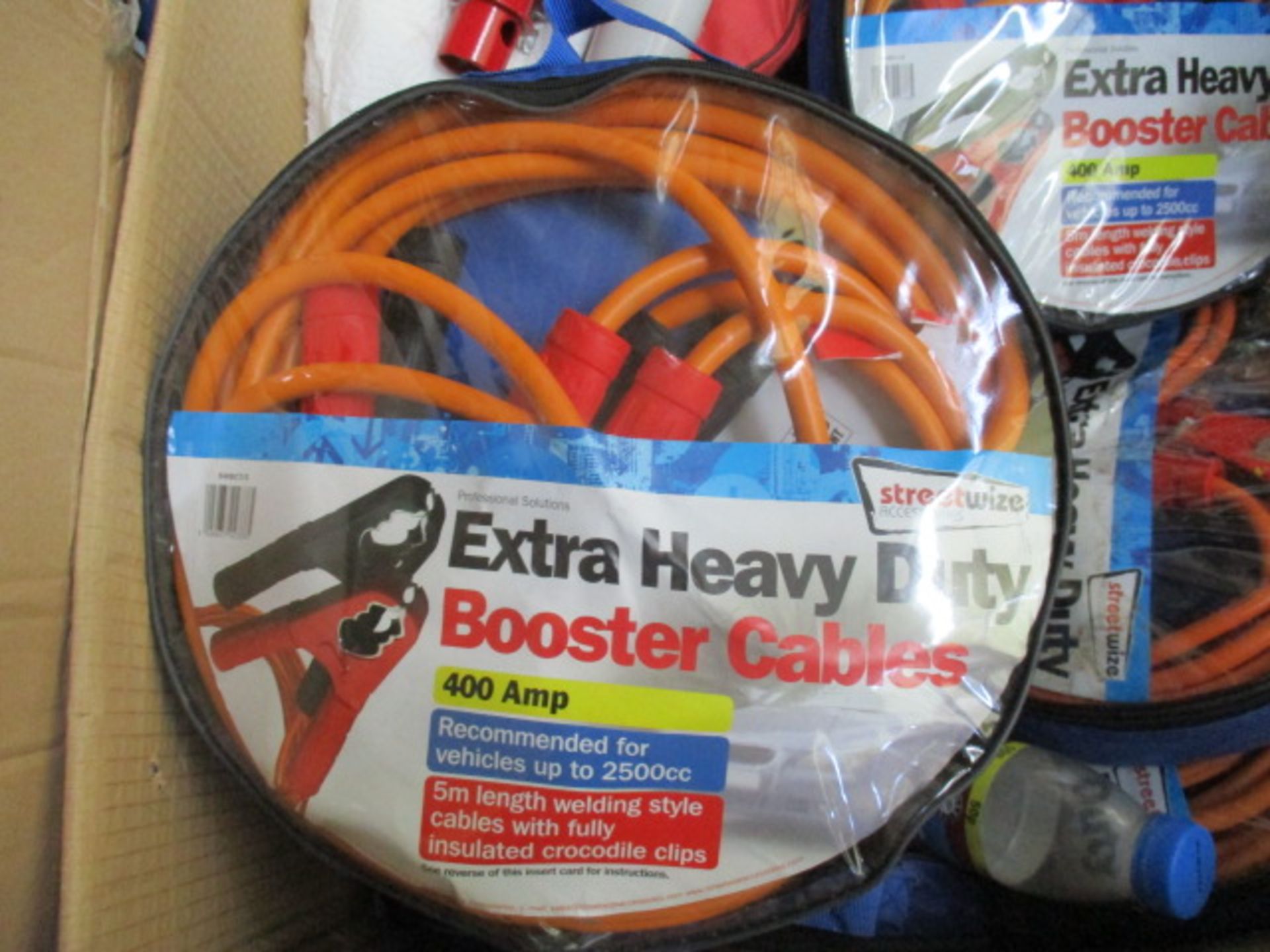 Heavy Duty brand new 400 Amp Booster cables new in pack rrp £34.99 - 5 metre length cable with