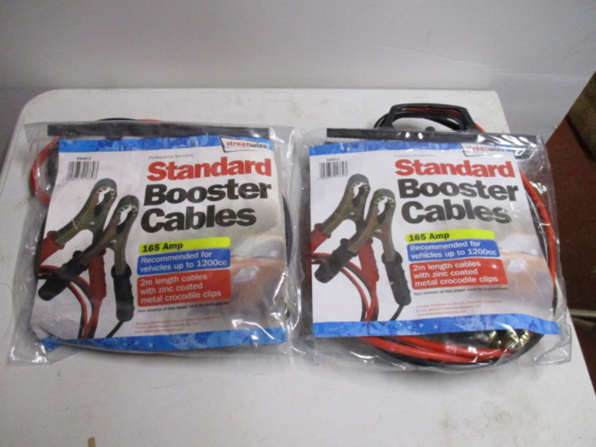 2 Pieces Brand new Streetwize 165 amp standard booster cables
