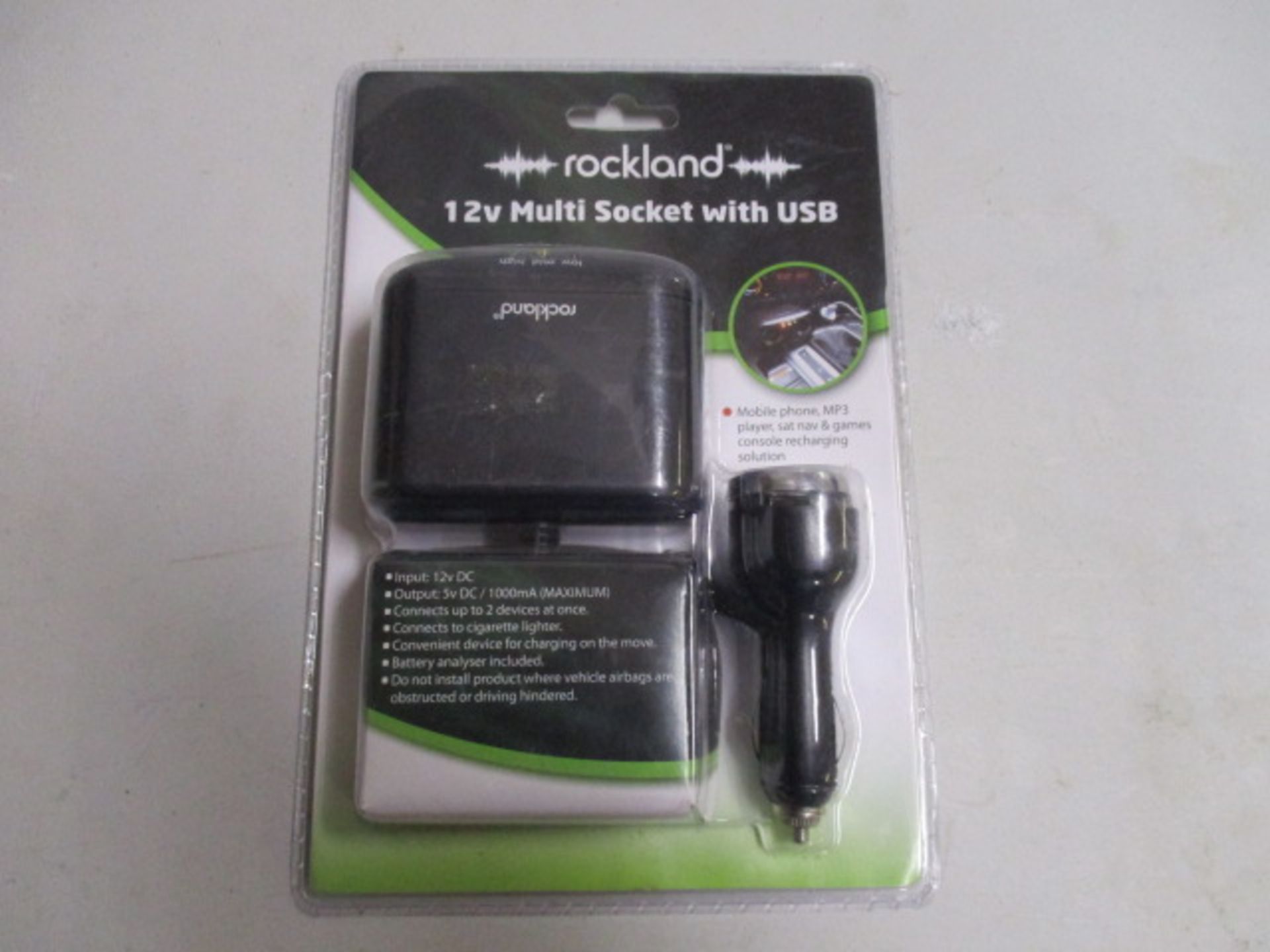 Brand new Rockland 12V multi socket with USB