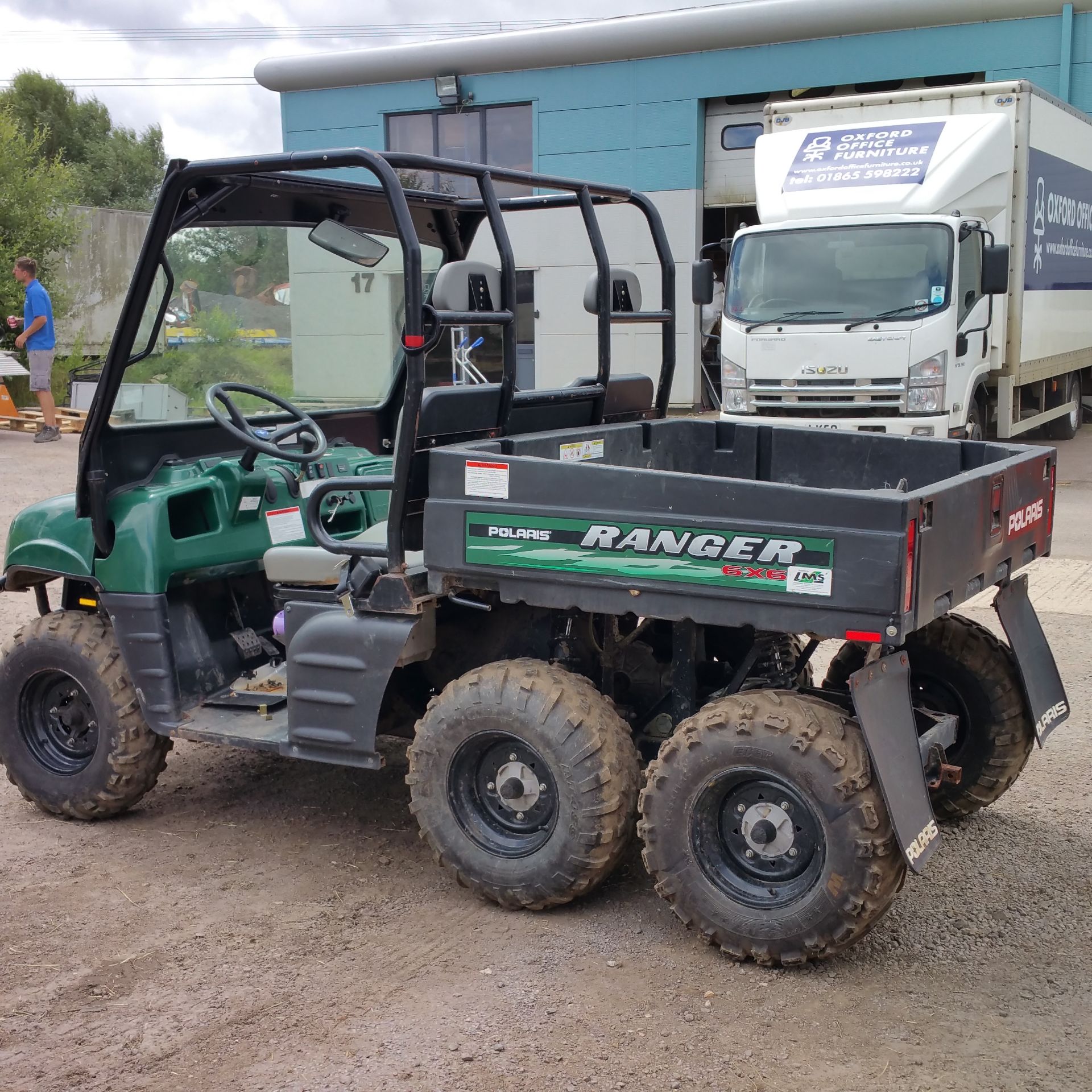 Polaris Ranger 6x6 500cc single cylinder petrol Hours 205 only Good tyres Manual tipping body Engine - Image 3 of 6