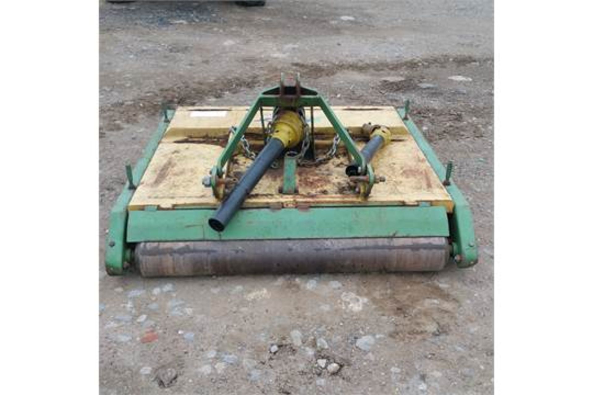 Roller Mower 4' wide cutting width Front and rear rollers Complete with pto shaft. Delivery arranged