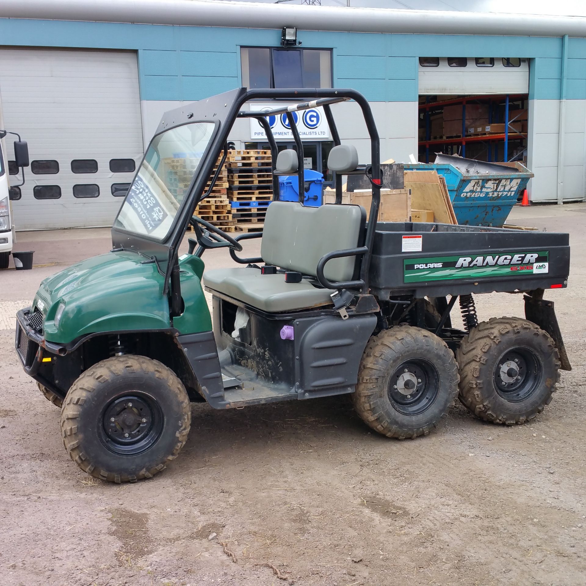 Polaris Ranger 6x6 500cc single cylinder petrol Hours 205 only Good tyres Manual tipping body Engine