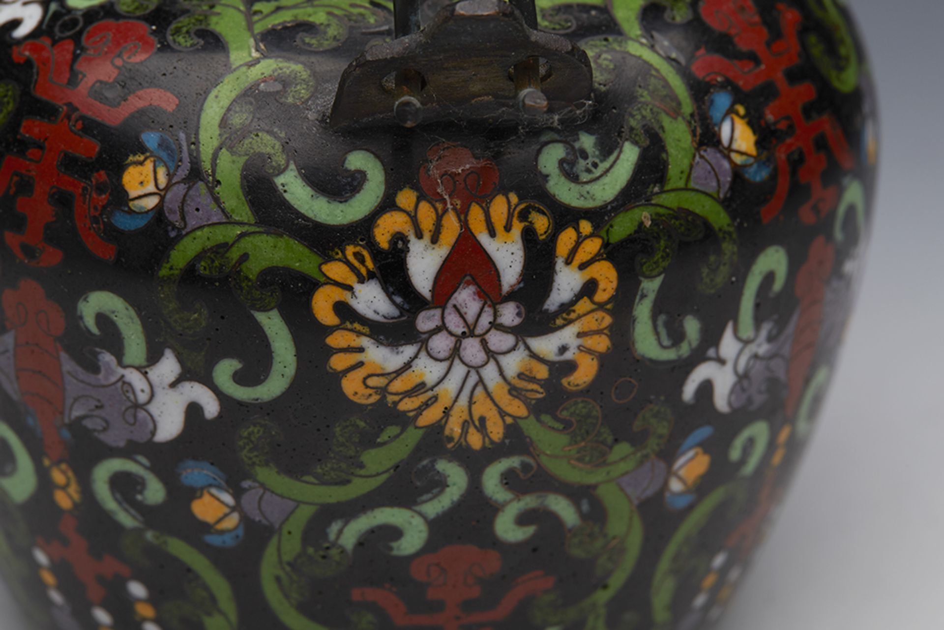Fine Antique Chinese Qing Cloisonne Wine Pot Marked Tong Shun Tang 19Th C. - Image 4 of 10