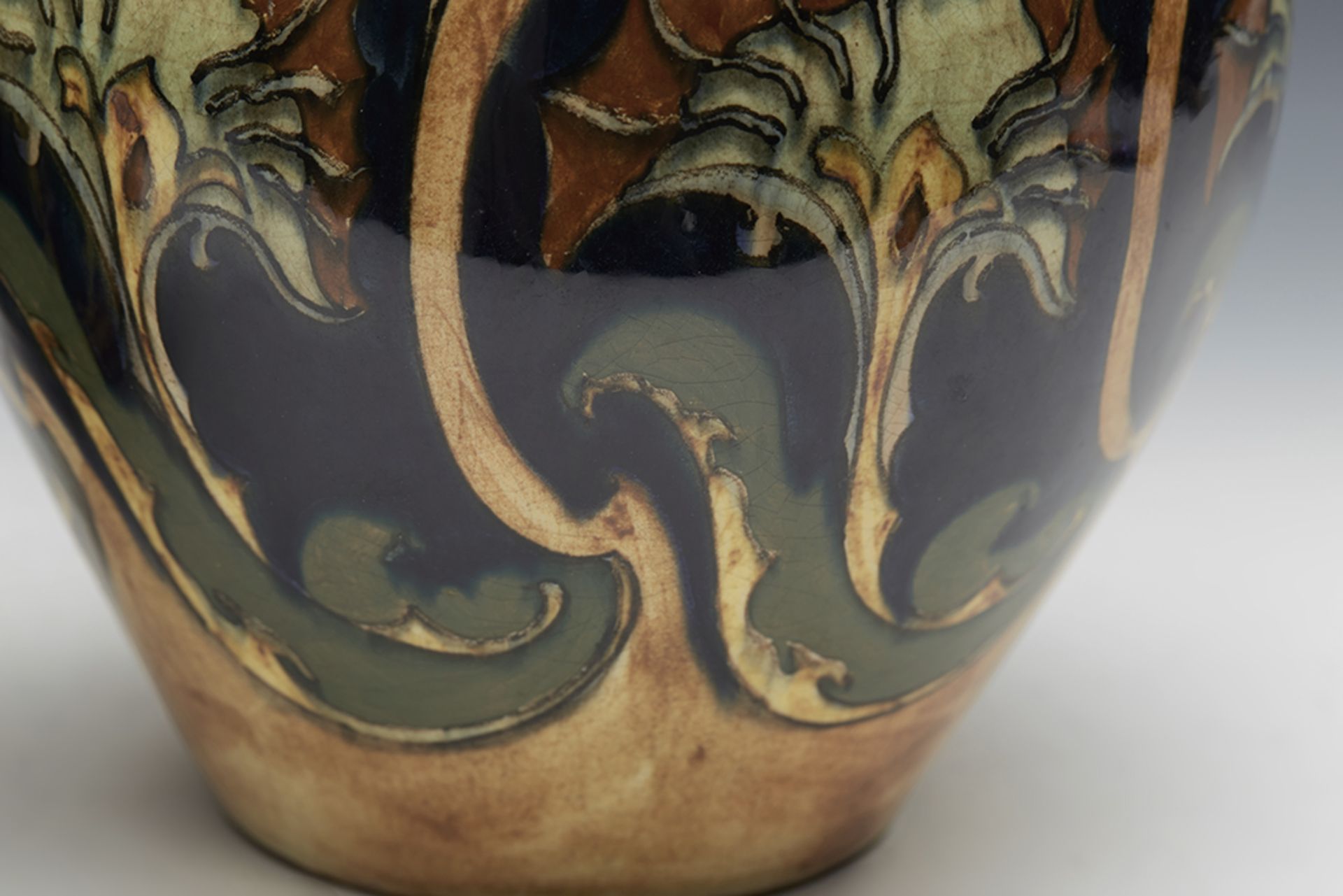 Pair Art Pottery Rozenburg Stylish Floral Design Vases 1896 - Image 8 of 16