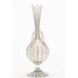 Antique Italian Facon De Venise Glass Vase 19Th C
