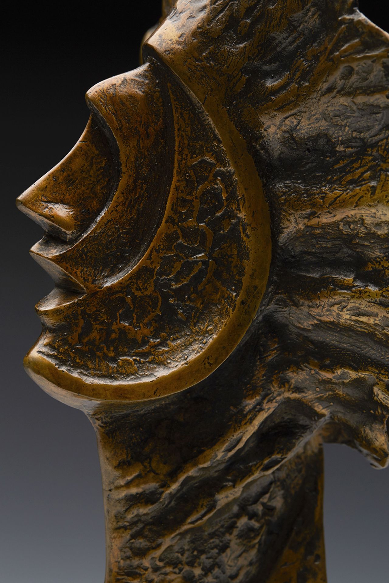 Profile Heads Ltd Edn Bronze Sculpture By John Farnham - Image 5 of 9